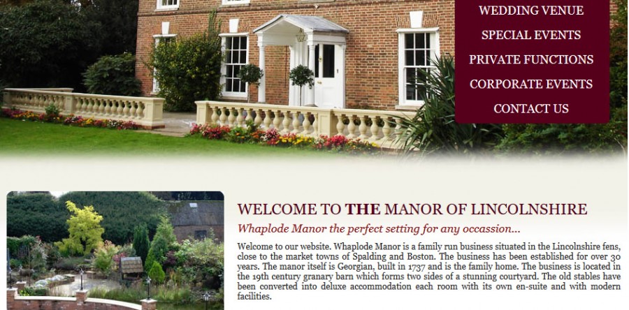 Whaplode Manor Wedding Venue